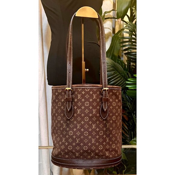 Louis Vuitton Monogram Demin Min Lin PM Bucket Bag - Picture 3 of 13